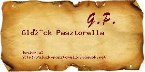 Glück Pasztorella névjegykártya